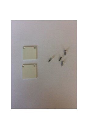 2 x LED profiel eindkapjes inclusief schroeven 01WIT Spica