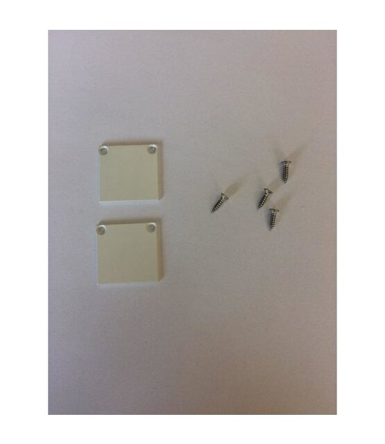 2 x LED profiel eindkapjes inclusief schroeven 01WIT Spica