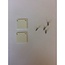 Luksus 2 x LED profiel eindkapjes inclusief schroeven 01WIT Spica
