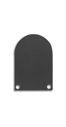 2 x LED profiel eindkapjes inclusief schroeven XL06.C4 - ZWART