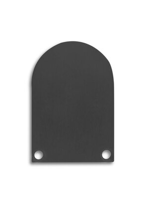 2 x LED profiel eindkapjes inclusief schroeven XL06.C4 - ZWART