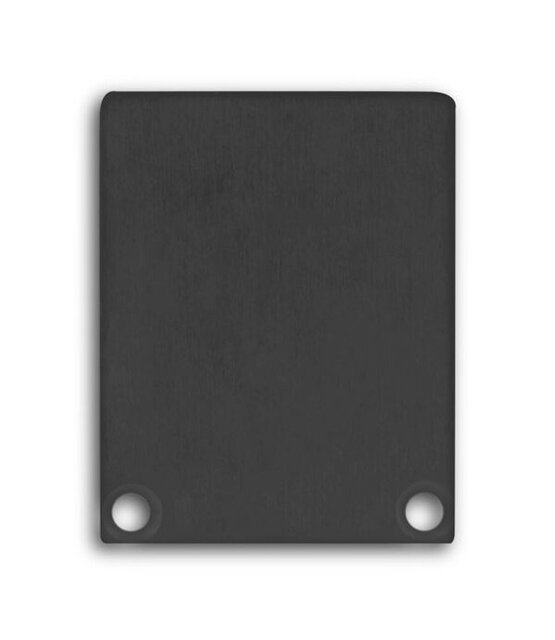 2 x LED profiel eindkappen inclusief schroeven - XL04ZWART.C2