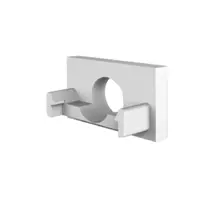 Eindkap met kabeldoorvoer - 301WIT