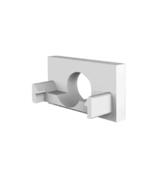 Eindkap met kabeldoorvoer - 304WIT