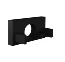 Eindkap met kabeldoorvoer - 304ZWART