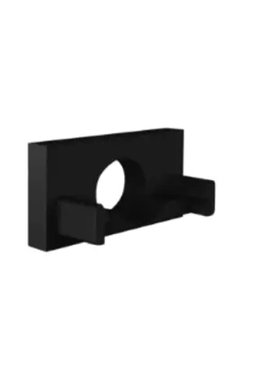 Eindkap met kabeldoorvoer - 304ZWART