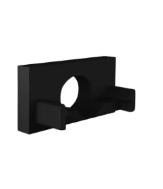 Eindkap met kabeldoorvoer - 304ZWART