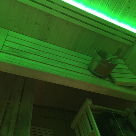 LED strips sauna