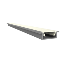 LED inbouw profiel met klikafdekking 15 mm x 6mm - 308ALU