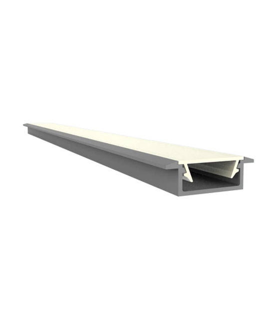 LED inbouw profiel met klikafdekking 15 mm x 6mm - 308ALU