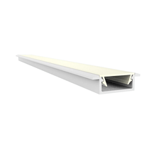 Wit LED inbouw profiel met klikafdekking 15 mm x 6mm - 308WIT