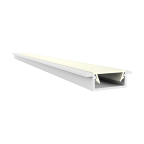 Wit LED inbouw profiel met afdekking 15 mm x 6mm - 308WIT