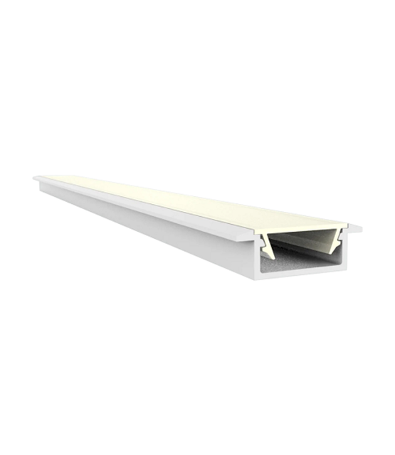 Wit LED inbouw profiel met klikafdekking 15 mm x 6mm - 308WIT