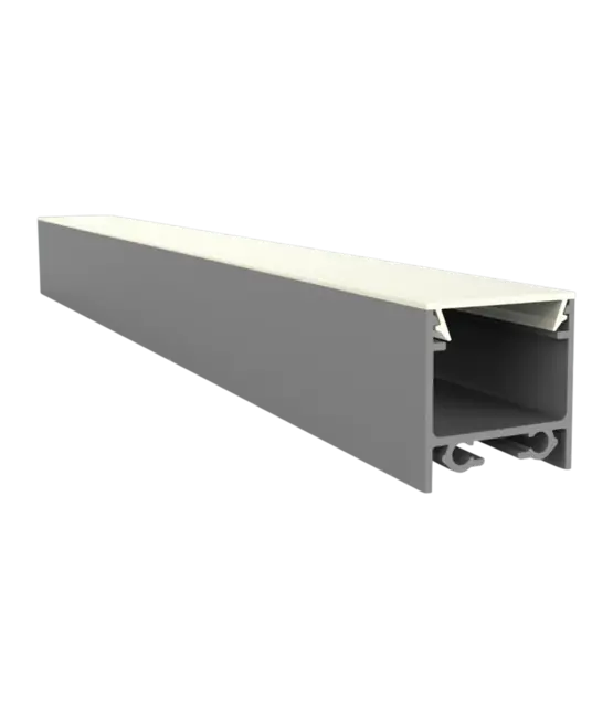 LED opbouw profiel met afdekking 20 mm x 20 mm - 318ALU