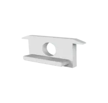 Eindkap met kabeldoorvoer - 308WIT