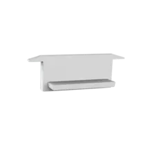 Eindkap zonder kabeldoorvoer - 308WIT