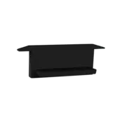 Eindkap zonder kabeldoorvoer - 308ZWART