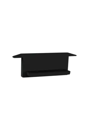 Eindkap  zonder kabeldoorvoer - 308ZWART
