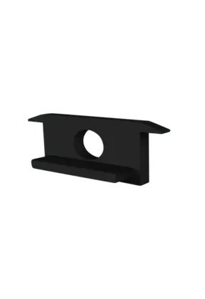 Eindkap  met kabeldoorvoer - 308ZWART