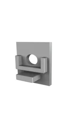 Eindkap  met kabeldoorvoer - 303ALU