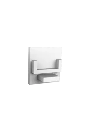 Eindkap  zonder kabeldoorvoer - 303WIT