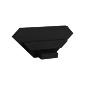 Eindkap  zonder kabeldoorvoer - 323ZWART