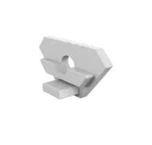 Eindkap  met kabeldoorvoer - 323WIT