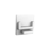 Eindkap  zonder kabeldoorvoer - 318WIT