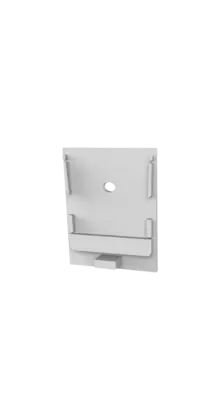 Eindkap  met kabeldoorvoer - XL340WIT