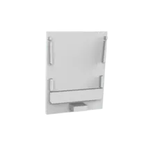 Eindkap  zonder kabeldoorvoer - XL340WIT