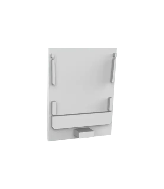 Eindkap  zonder kabeldoorvoer - XL340WIT