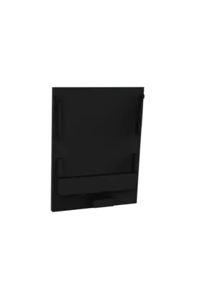 Eindkap  zonder kabeldoorvoer - XL340ZWART