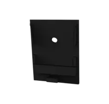 Eindkap  met kabeldoorvoer - XL340ZWART