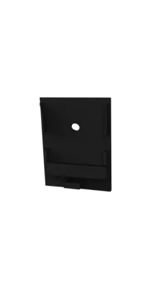 Eindkap  met kabeldoorvoer - XL340ZWART