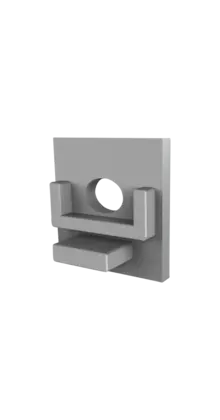 Eindkap  met kabeldoorvoer - 302ALU