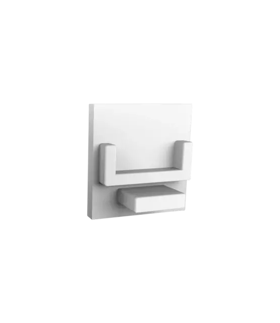 Eindkap  zonder kabeldoorvoer - 302WIT