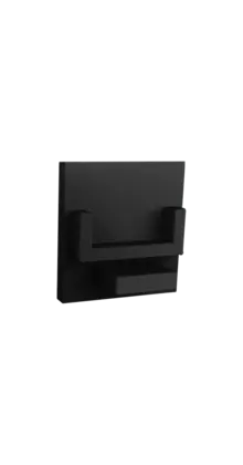 Eindkap  zonder kabeldoorvoer - 302ZWART