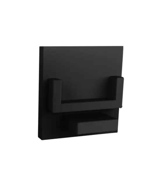 Eindkap  zonder kabeldoorvoer - 302ZWART