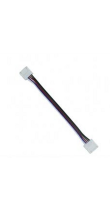 10mm RGBW/RGBWW koppelstuk met aan 2 kant een connector - IP20