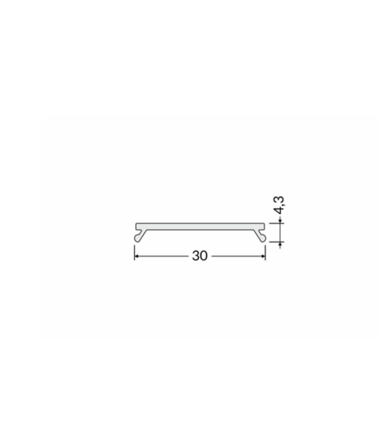 20 meter Losse LED profiel klikafdekking - Zwart - XL10ALU, XL10WIT, XL10ZWART,XL11ALU, XL11WIT, XL11ZWART