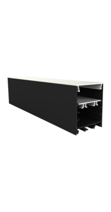 Zwart LED profiel inclusief klikafdekking 40mm x 50mm - XL340ZWART