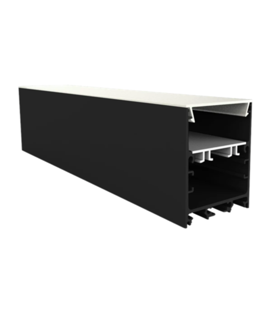 Zwart LED profiel inclusief klikafdekking 40mm x 50mm - XL340ZWART