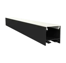 LED profiel inclusief opaal klikafdekking 20mm x 20mm - 318ZWART