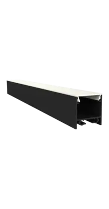 LED profiel inclusief klikafdekking 20mm x 20mm - 318ZWART