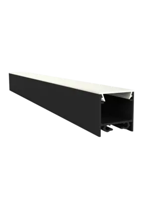 LED profiel inclusief opaal klikafdekking 20mm x 20mm - 318ZWART