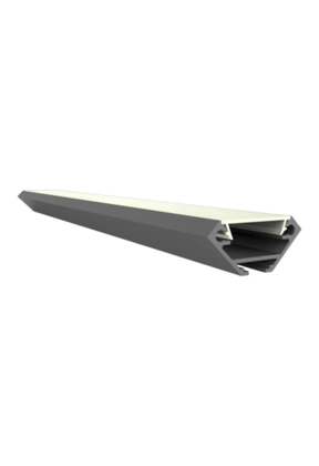 LED hoekprofiel inclusief afdekking 27.05 x 12.35 mm - 323ALU