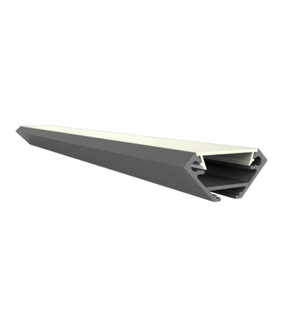 LED hoekprofiel inclusief afdekking 27.05 x 12.35 mm - 323ALU