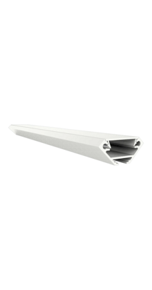 Wit LED hoekprofiel inclusief klikafdekking 27.05 x 12.35 mm - 323WIT