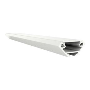 Wit LED hoekprofiel inclusief afdekking 27.05 x 12.35 mm - 323WIT