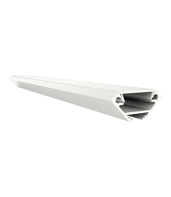 Wit LED hoekprofiel inclusief klikafdekking 27.05 x 12.35 mm - 323WIT